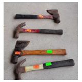 Group lot of hammers, and hatchets
