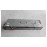 Metal tool box with sockets
