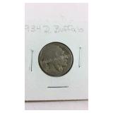 1934D buffalo nickel