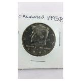 1995P Kennedy half dollar