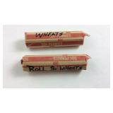 Two roll of wheat pennies