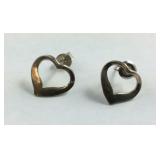 Sterling Silver Heart Earrings