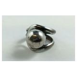 Sterling Silver Ball Ring size 6.5