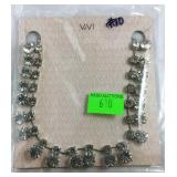 ViVi Crystal Silver Tone Necklace New with Tag