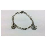 Sterling Silver Charm Bracelet with 1964-65 NY