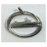 Sterling Silver S.S. Oceanic Homeline Pendant