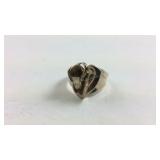 Sterling Silver Heart Ring Size 9