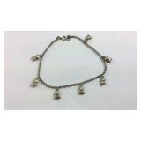 Sterling Silver 9.75 inch Bear Bracelet