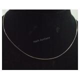 Sterling Silver 18 inch Box Link Chain