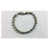 Sterling Silver Ball 7.5 inch Bracelet