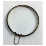 Sterling Silver Bangle with Clasp