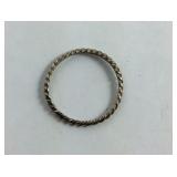 Sterling Silver Twist Band Size 10