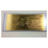 $20 gold note