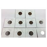Wheat pennies- 1917, 1920, 1918, 1928, 1916,