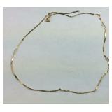14k gold necklace is broke on the end 0.90 grams