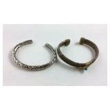 Two Sterling bracelets