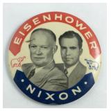 Eisenhower Nixon political button