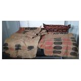 Burlap. 4 Agway Burlap feed sacks, plus one