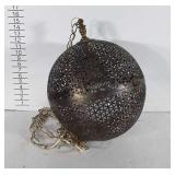 Vintage Ceiling Light brass mesh Dome ball
