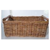 Basket. Heavy duty wicker handled multi purpose