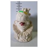 McCoy clown cookie jar, shows some age crazing, &