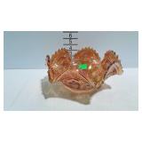 Marigold carnival glass 10" bowl