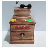 McCoy cookie jar, coffee grinder shaped