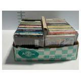 Flat of musical CDs to include ZZ Top, Kenny G,