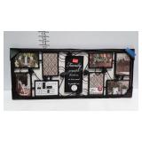 Collage photo wall hanging, 30 x 13
