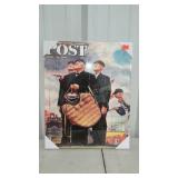 Print on canvas. Norman Rockwell umpires. New in