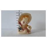 Pottery - figural wall pocket / planter, marked