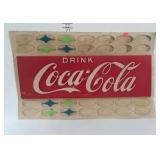 Coca-Cola collectible, poly sign insert, 34 x 21,