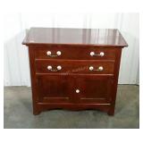 Cottage stand. Two drawers over double blind