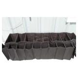 Closet organizers, two with 11x6 cubbies and one