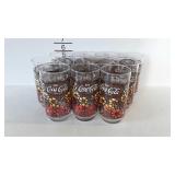 Coca-Cola glasses, set of 11, 1970