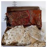 Doilies, tatted, crocheted, etc - also includes