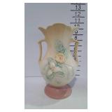 Hull Pottery double handled footed vase with