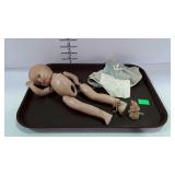 Vintage composition doll, Patsy type, needs to be