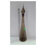 Mid Century Modern genie bottle with stopper, 26"
