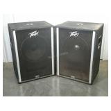 Two large PEAVEY 118-SUB BLACK WIDOW