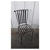 Black wrought iron Chair