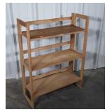 Folding 28" wide 3 shelf bookshelf