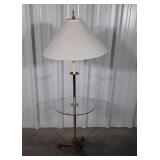 Mid Century Brass Base Combo table Lamp