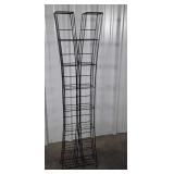 CD Tower, iron double sided storage floor stand.