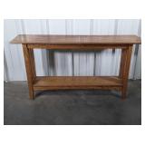 Amish Oak made Sofa Table 54" long with
