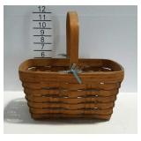 1990 Longaberger Basket and tea candles