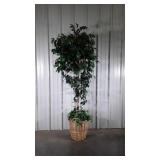 Home Decor Everlasting Tree in basket Planter 92"