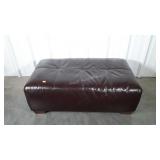 Brown pleather Room Ottoman. 30x50", Seller Code