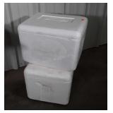 Two Styrofoam Coolers from Ohama Steaks