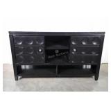 Black modern Server Buffet. Use spots as shown.